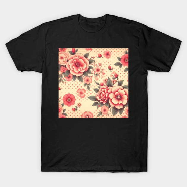 Pink Flowers T-Shirt by Jenni Arts